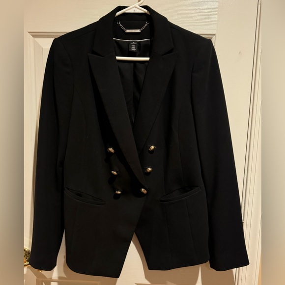 WHBM Double Breasted Blazer in black - Picture 2 of 5
